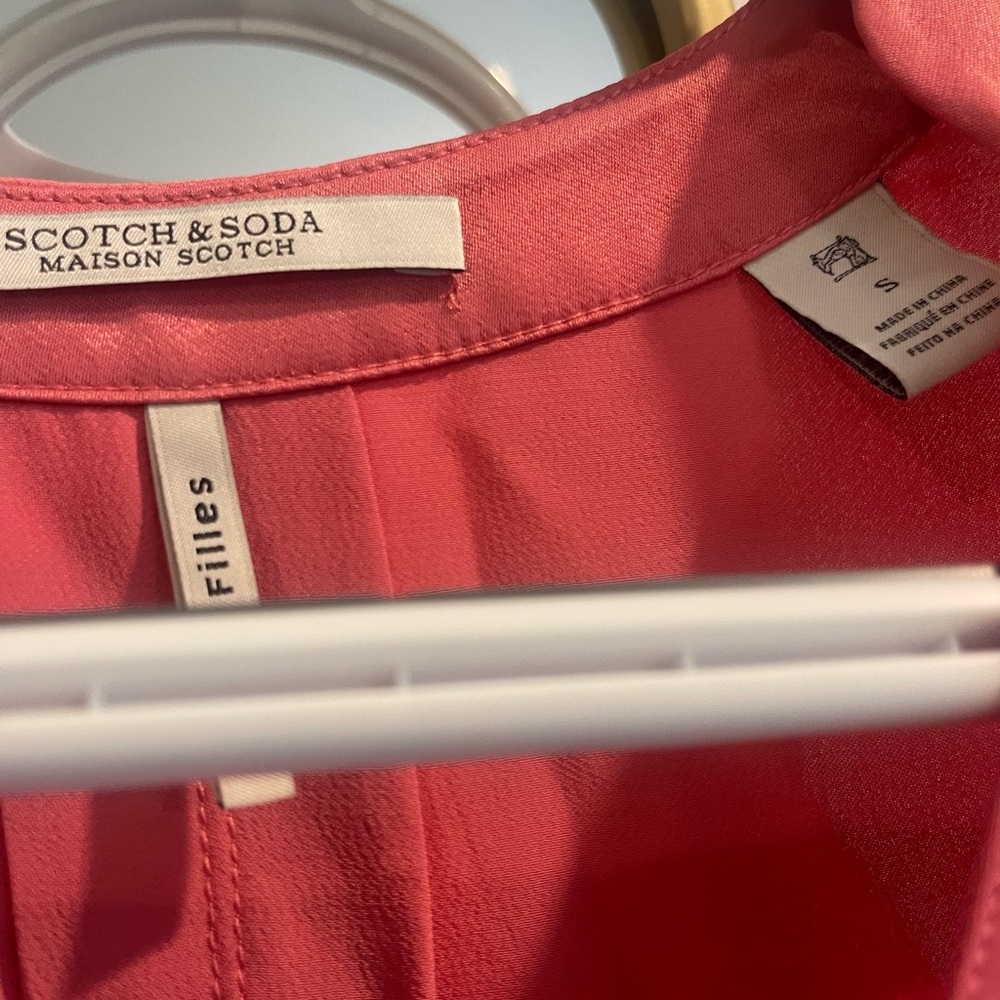 PINK SCOTCH AND SODA BLOUSE SIZE S